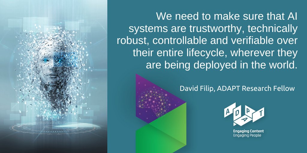AdaptCentre's tweet photo. ADAPT's @dave_e_lewis and @merzbauer were part of the #SC42 team that recently issued a report on #AI trustworthiness. New initiatives to address gaps in current standards are in the works. @IECStandards @scienceirel 
https://t.co/WewSKg6UEx https://t.co/jrL32o4EyC