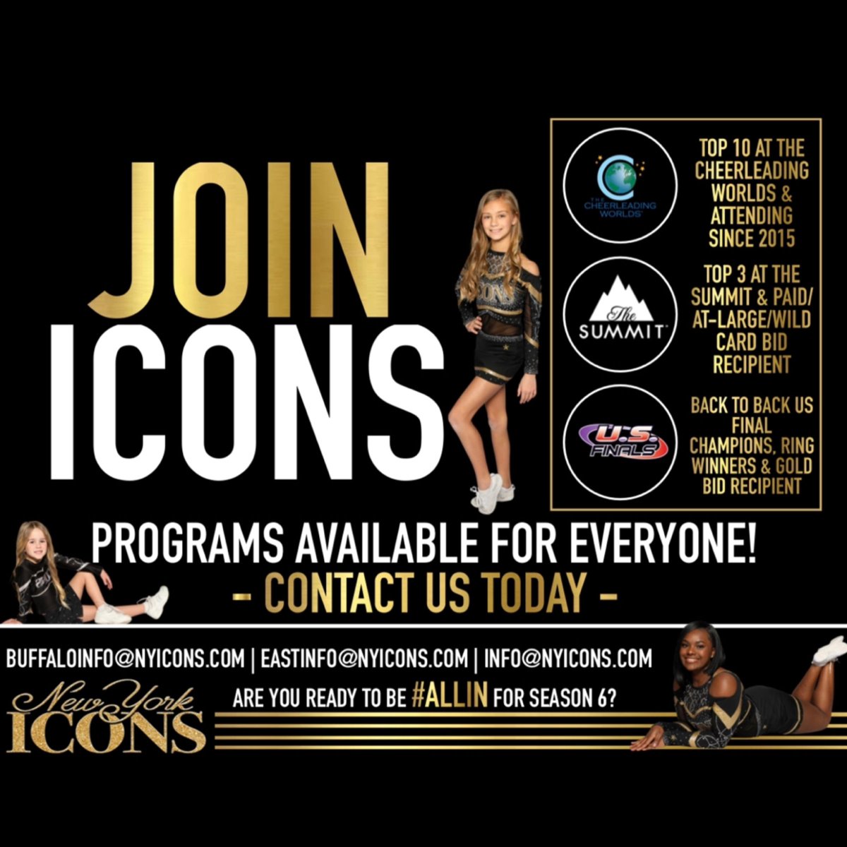 Are you interested in being an Icon?! We have a spot for you! 

Message us today to set up a time to come check out the gym! 💛🖤
