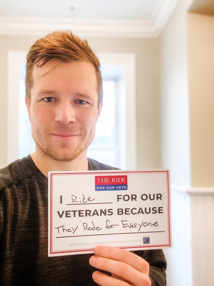 RideForOurVets's tweet photo. Wyot Woods with the Point72 Pacesetters says he rides for our veterans because "they rode for us!" Thank you for your support! 

Tune in tomorrow to our Live Events at 7am, 10am, and 2pm on Facebook: https://t.co/WQCROO80n9

Send us your photo today! 
#TheRide2020 #RideforOurVets https://t.co/ugHqeB1Iup