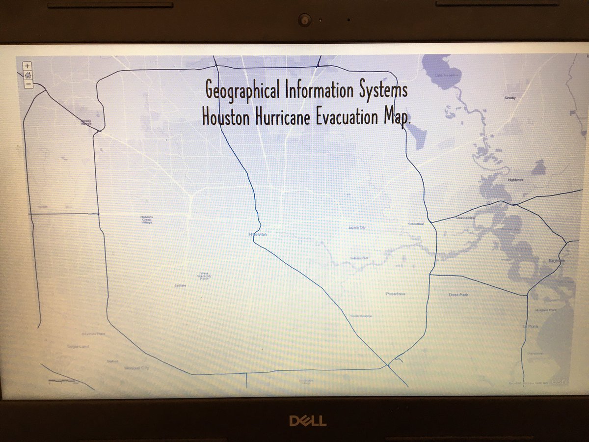 SibfordGeog's tweet photo. @GIS4Schools @geogologue @SibfordOxon So pleased with our Yr 11 Geographers first attempt at GIS. They followed a great tutorial by #ArcGIS to create evacuation plans for a hurricane threat in Houston. Thank you @davidErogers for the original idea/links #BeSibford https://t.co/zRxls3IhFG