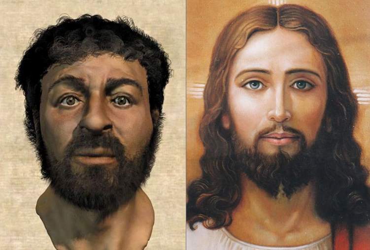 LA_ZANAHORIA___'s tweet photo. Una es la imagen real de como seria Jesucristo según lugar,tiempo y raza . La otra su blanqueamiento para conseguir fieles 
La iglesia es racista. https://t.co/8DS2lK8Out