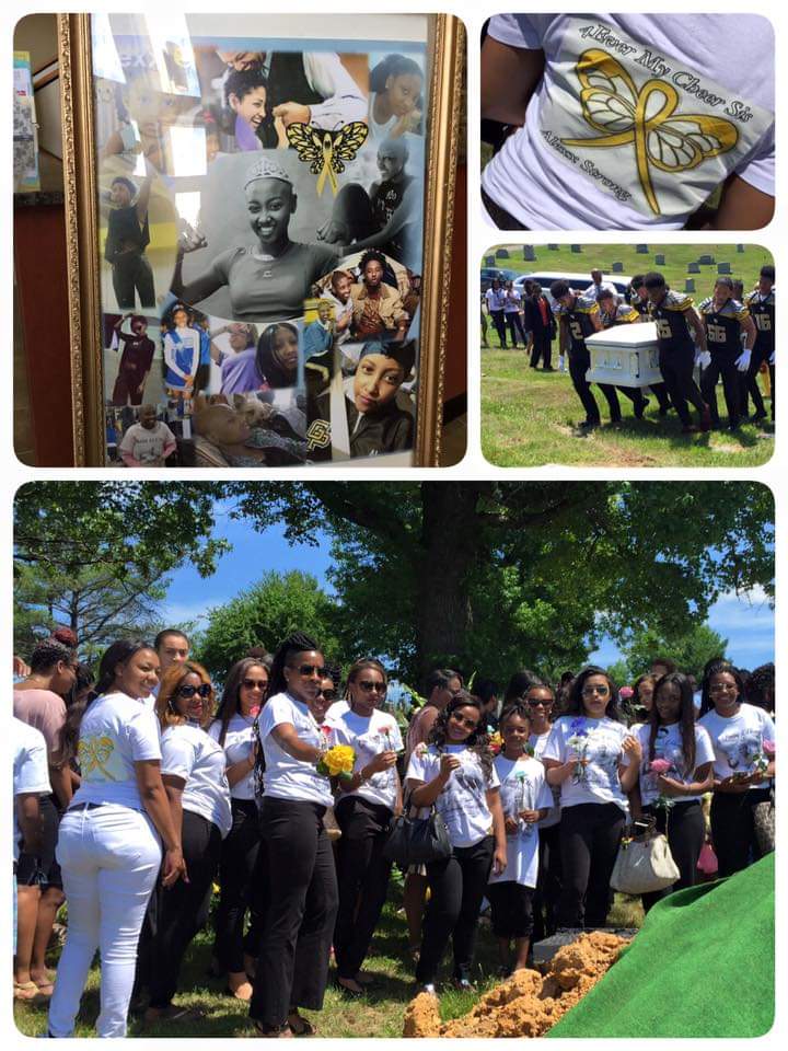 gphs_cheer01's tweet photo. Remembering our Alexx today. On this day our loving community and family gave you a grand homecoming to heaven as our angel. Continue to rest in heaven our beautiful angel. We love and miss you! 😍 #E4A https://t.co/JXU0yAzjp7