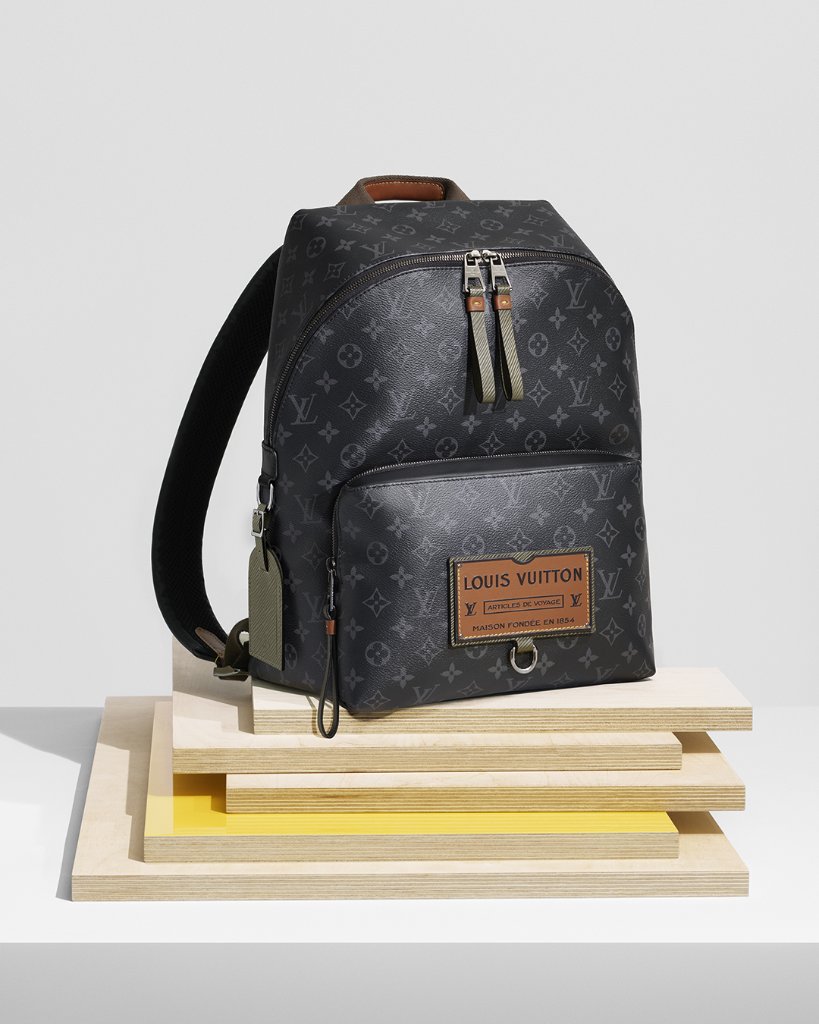 Louis Vuitton on X: A nod to the era of trunk travel. The new Gaston  Labels Collection adds heritage-inspired patches to a selection of modern  Monogram Eclipse leather goods. Explore more from #