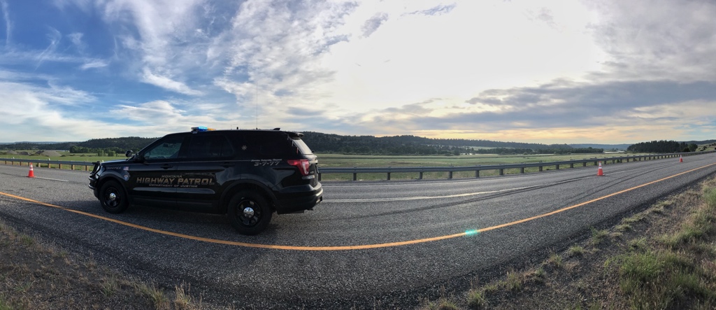 On a crash scene near Reed Point. No one was injured and I’m not mad about the view. #Montana #BigSkyState