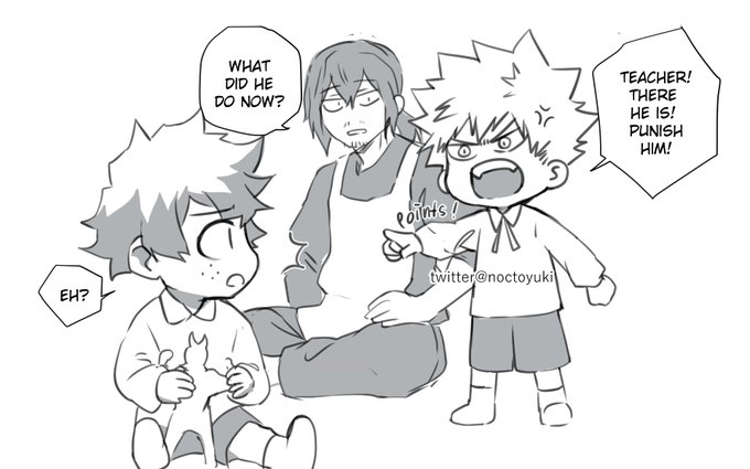 #bkdk
Kindergarten AU kinda
Deku, on his way to cute jail 
