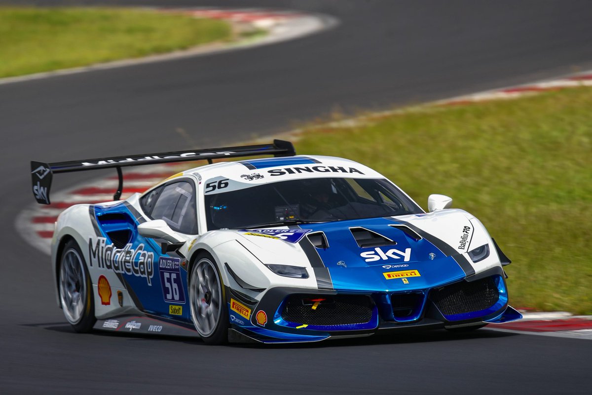Testing in Most circuit - nice to be back behind the steering wheel 🤍💙🤍 ⁣
⁣
#Ferrari #FerrariRaces #EssereFerrari #FerrariCompetizioniGT #ForzaFerrari #Ferrari488Challenge #FerrariChallenge #ScuderiaPraha #SPracing #Certina #KoscomHodinky #motorsport #picoftheday #JosefKral