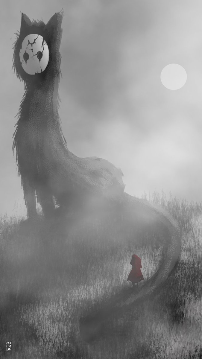 Cascuda_'s tweet photo. @chrisms_art Creepy art! 💀 https://t.co/ES4AnQr682