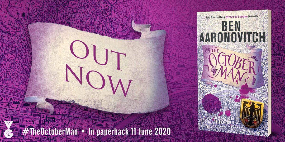 orionbooks's tweet photo. If you thought magic was confined to one country . . . think again.

Return to @Ben_Aaronovitch's Rivers of London world with #TheOctoberMan, a Rivers of London novella set in Trier, Germany.

Out now in paperback: https://t.co/Nt12yBLoHY https://t.co/wOQJwJIaac