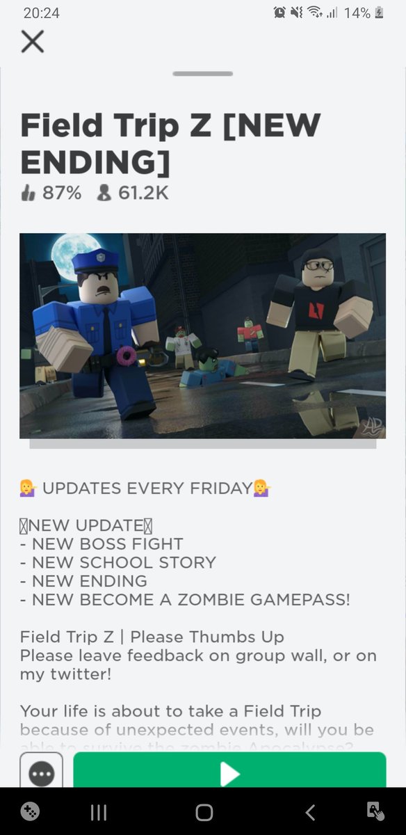 Jandel Roblox On Twitter New Update Coming Out In About 4 Hours Goodluck Everyone Hope You Enjoy It - roblox field trip z dumpster diver dan ending
