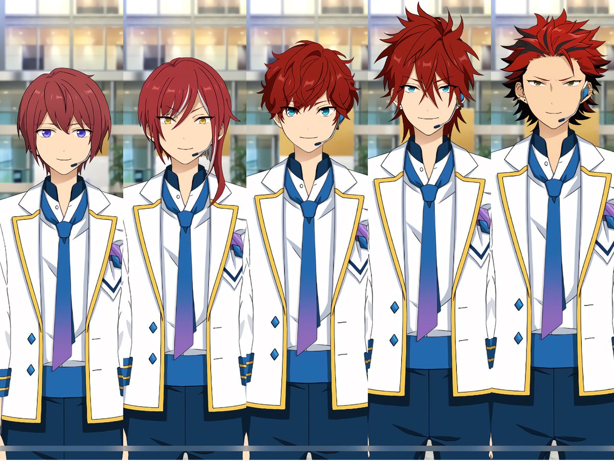 あんスタ 背の順まとめ 赤髪 朱桜司 168cm 逆先夏目 170cm 天城一彩 174cm 天城燐音 181cm 鬼龍紅郎 181cm 平均 174 8cm リクエストありがとうございます