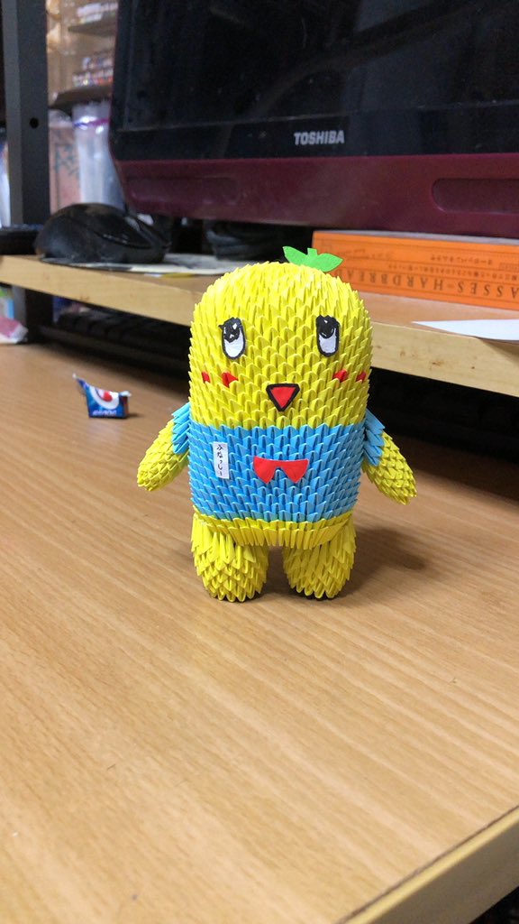 ミニくま ブロック折り紙 折り紙手芸 でふなっしーを作りました 3dorigami 折り紙 折り紙アート ふなっしー T Co F0wknb05ls Twitter