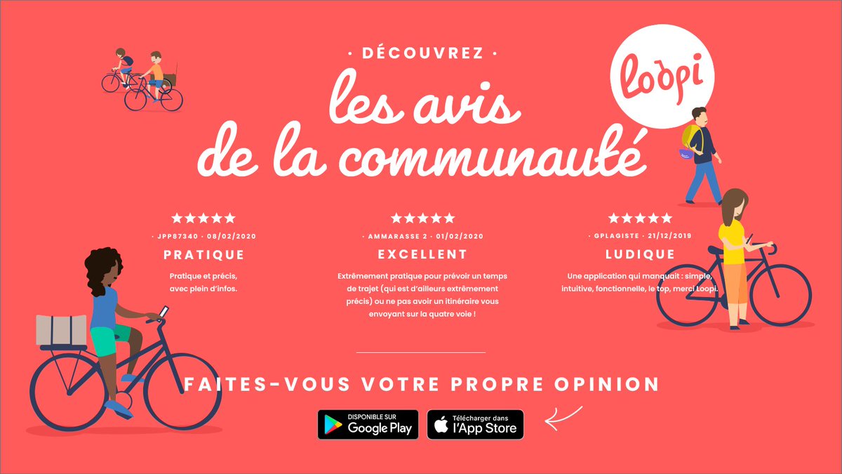 LoopiVelo's tweet photo. Le beau temps est de retour, quoi de mieux qu’une #balade à #vélo ? Avec Loopi, découvrez des itinéraires, un GPS avec guidage vocal, un calculateur d’itinéraires, des balades en hors-ligne, et des lieux touristiques à visiter.
L’application #Loopi a séduit ses utilisateurs 👉 https://t.co/l5dXQIybjy