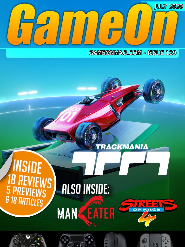 TheGameOnMag's tweet image. We're working on Issue 129 of the magazine and we'd like your help deciding which cover to go for! Shall we go with @Trackmania, #StreetsofRage4 or @maneatergame?  Let us know!