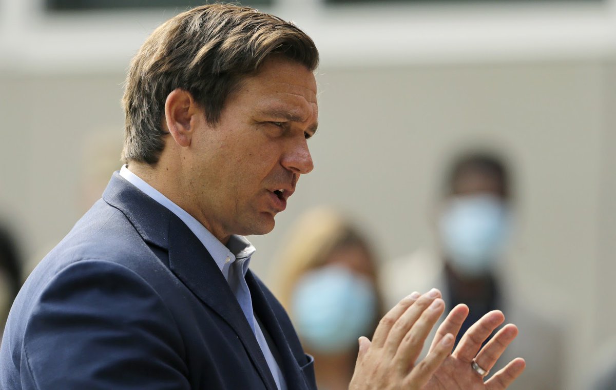 A glaring example came April 29, when DeSantis brought a slideshow to a news conference to announce that all but 3 counties would lift stay-home orders.“The curve was flattened," he said. "The goal has been satisfied.” Except the data painted a more troubling picture.