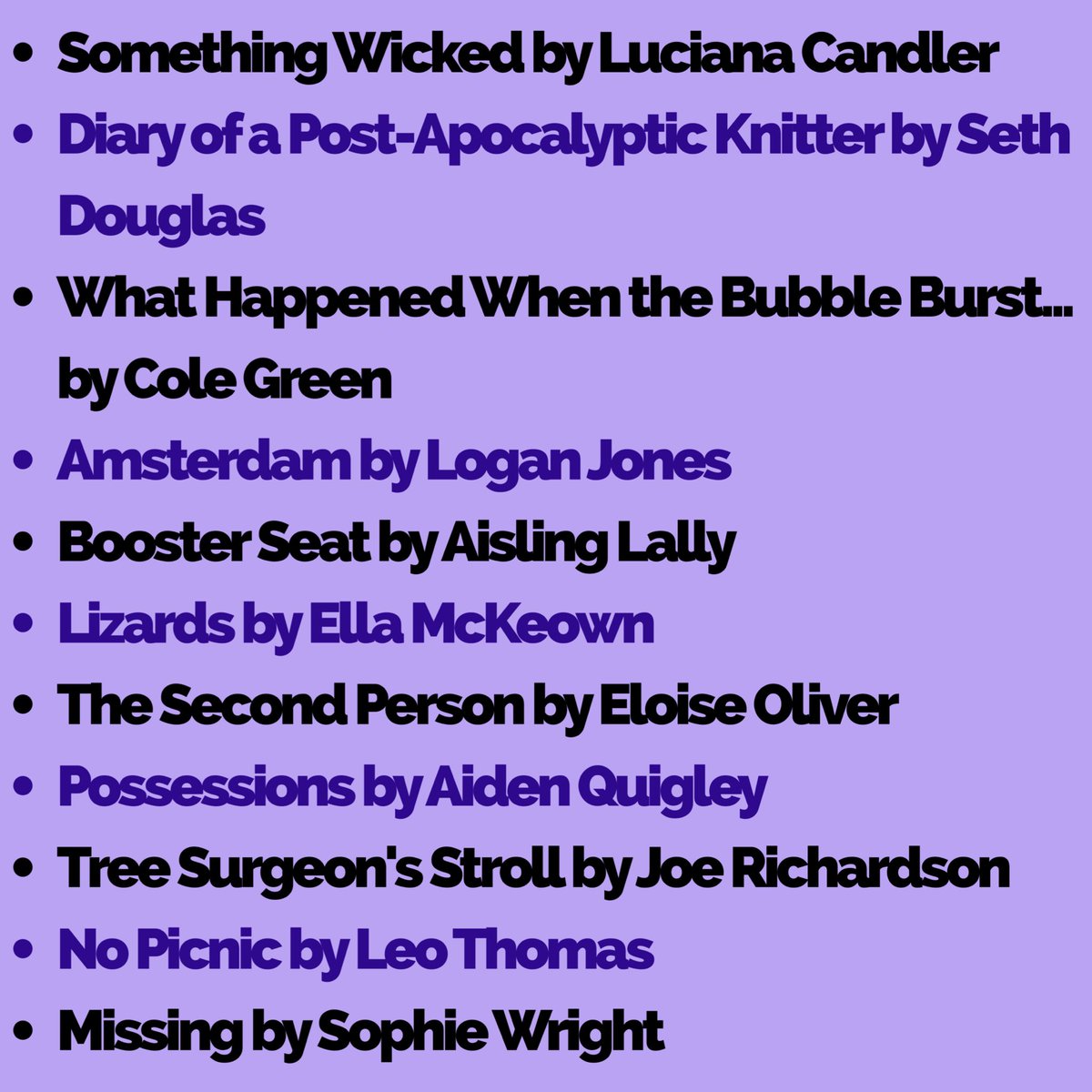 Dramasoc's tweet photo. Tomorrow is our online New Works Festival! We have 11 great pieces that will be available to view for 24 hours. 
The link will be posted into our Facebook group tomorrow at 2PM, happy viewing! 💜 https://t.co/NtZb3Umbwm