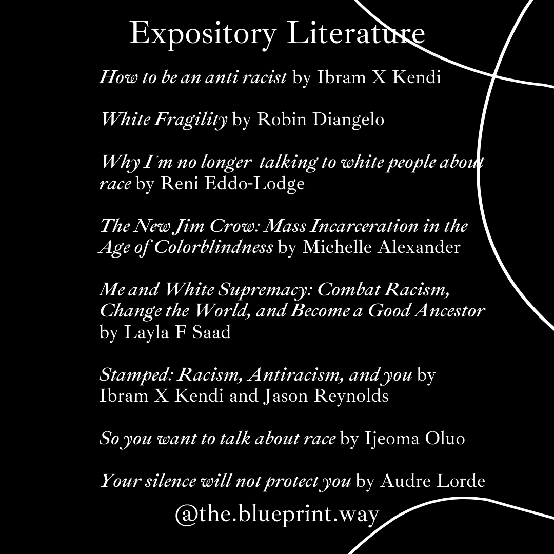 blueprintway's tweet photo. Here are some resources to help us further the anti racist work.
#TheBlueprintWay #blacklivesmatter #racism  #racialtrauma #antiracist #mentalhealth #decolonisingourminds #amplifymelanatedvoices #MillennialTherapist #BlackMentalHealth https://t.co/uy20NYd7CI