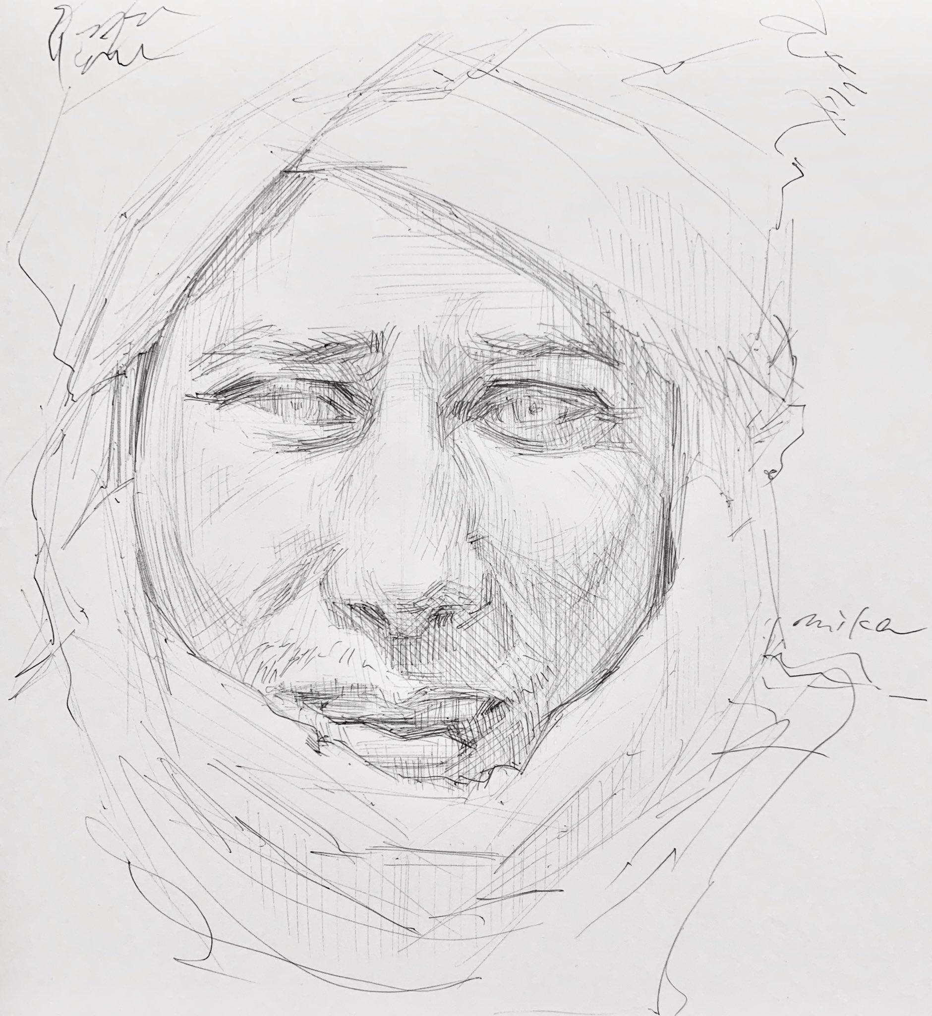 Dessin Laboratory ボールペンデッサン 1時間 キアロスクーロと肌理の勾配