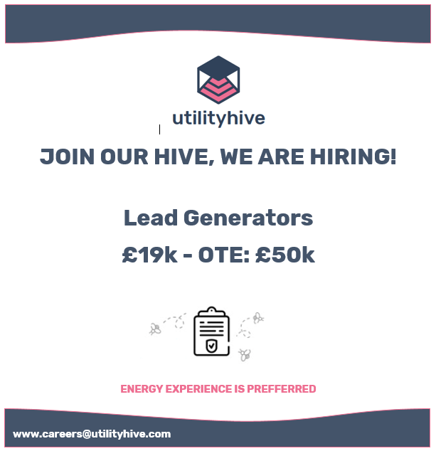 utilityhive's tweet image. We are currently recruiting for driven and experienced Lead Generators!

Please get in touch if yourself or someone you know is open to this opportunity at careers@utilityhive.com

#recruiting #opportunity #leadgenerator #b2bsales #utilities #sales #bettertogether
