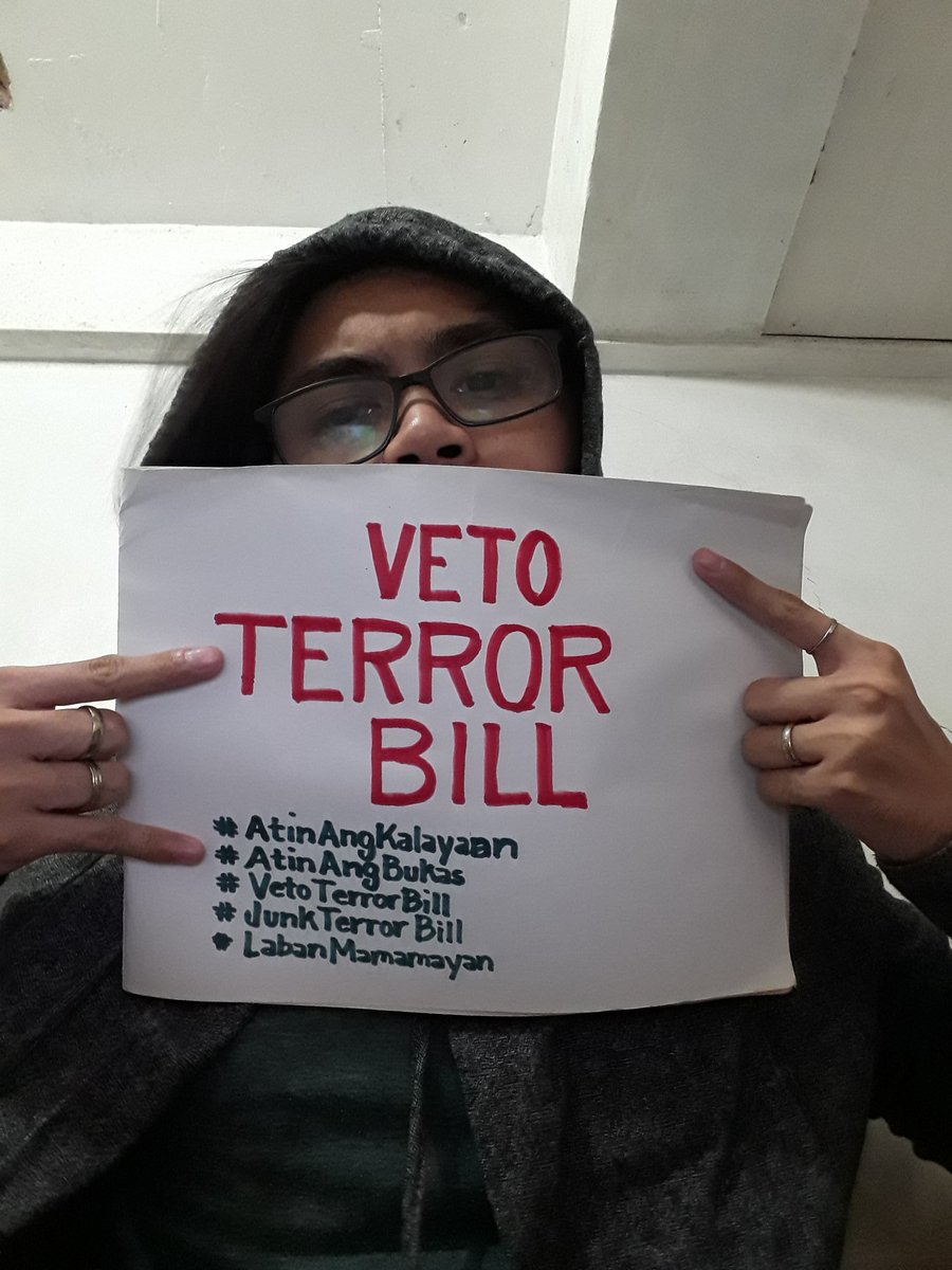 mithrandir1939's tweet photo. #AtinAngKalayaan
#AtinAngBukas
#AtinAngPinas
#VetoTerrorBill
#VetoTerrorBillNow
#JunkTerrorBill
#LabanMamamayan https://t.co/4ltix51Pum