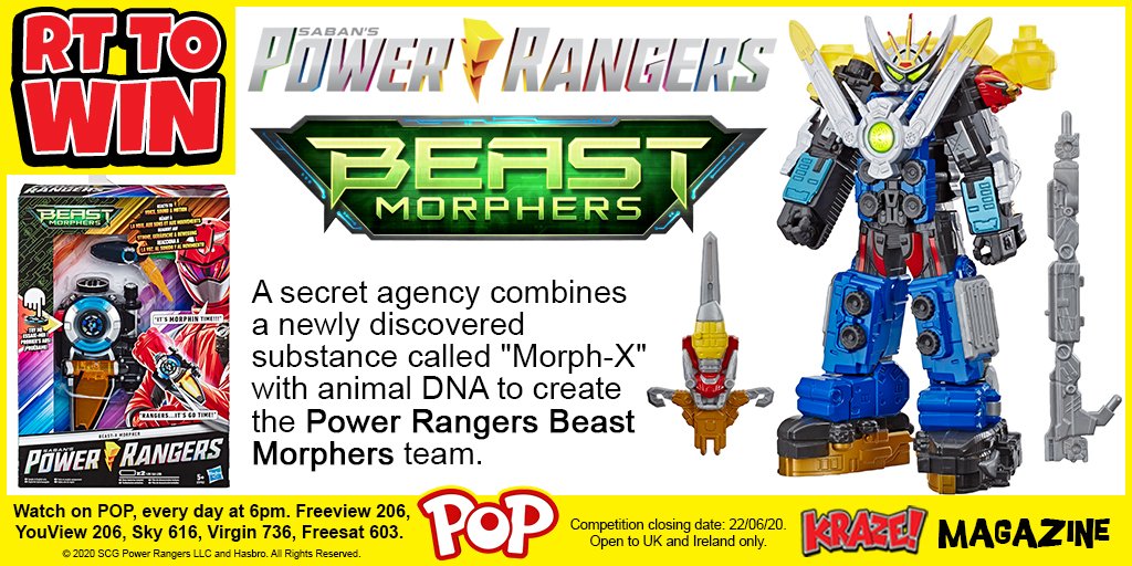 To celebrate Power Rangers Beast Morphers Season 2 on POP, we're giving away a Power Rangers Beast Morphers Morpher and Ultrazord! RT for a chance to #win #comp #competition #FreebieFriday #giveaway