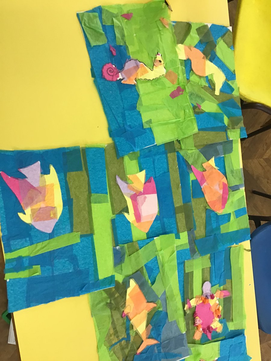 We’ve been scientists today and recreated a volcano eruption ! The children then created some wonderful ocean art after learning about our beautiful ocean creatures.