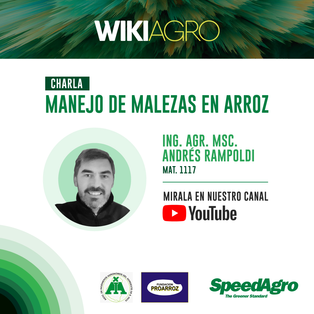 speedagro's tweet photo. “La evolución de la resistencia en malezas a los fitosanitarios ha sido preocupante...cada vez se va acomplejando más el sistema productivo”. El Ing. Agr. MSc. Andrés Rampoldi sumó su charla a #WikiAgro y que ya está disponible para que la veas acá: https://t.co/BB4YlVXbeY https://t.co/cMCsHSnEHe