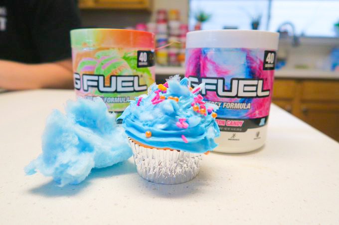 G Fuel On Twitter In Honor Of Our Gfuelmix Challenge Our Girl Kosmickait Whipped Up A Batch Of Some Homemade Rainbow Sherbet Gfuel Infused Cupcakes With Some Cotton Candy G Fuel Infused Frosting On