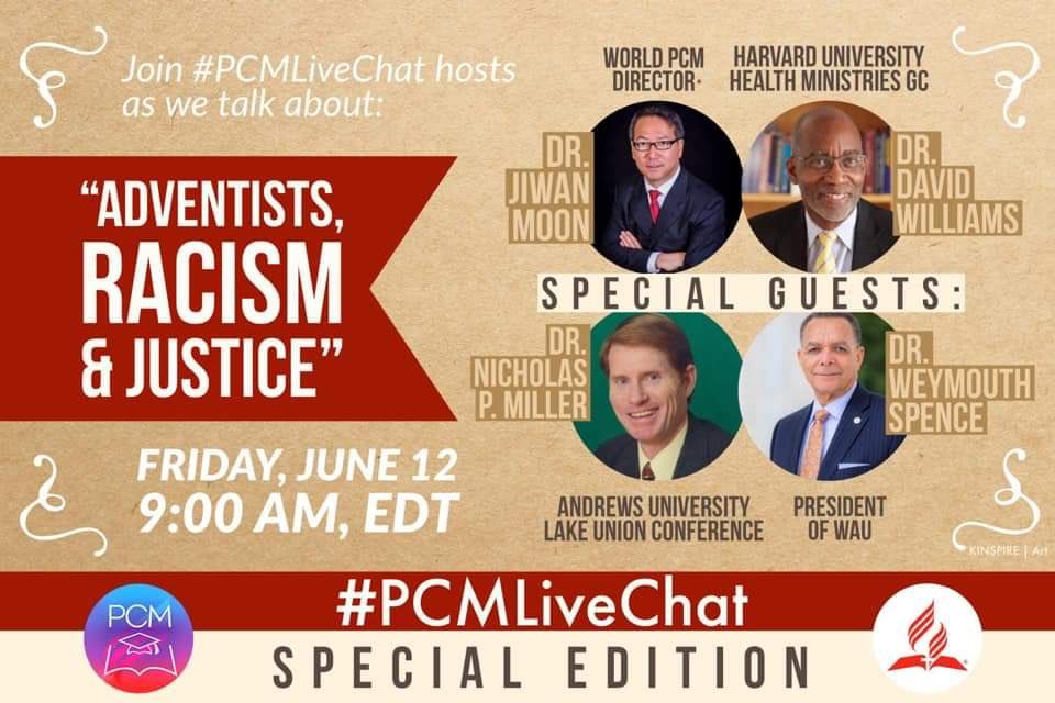 LIVE! Happening right now. Watch this important discussion on “Adventists, Racism &amp; Justice” Symposium by GC PCM. Watch it here: facebook.com/sdapcm/videos/…