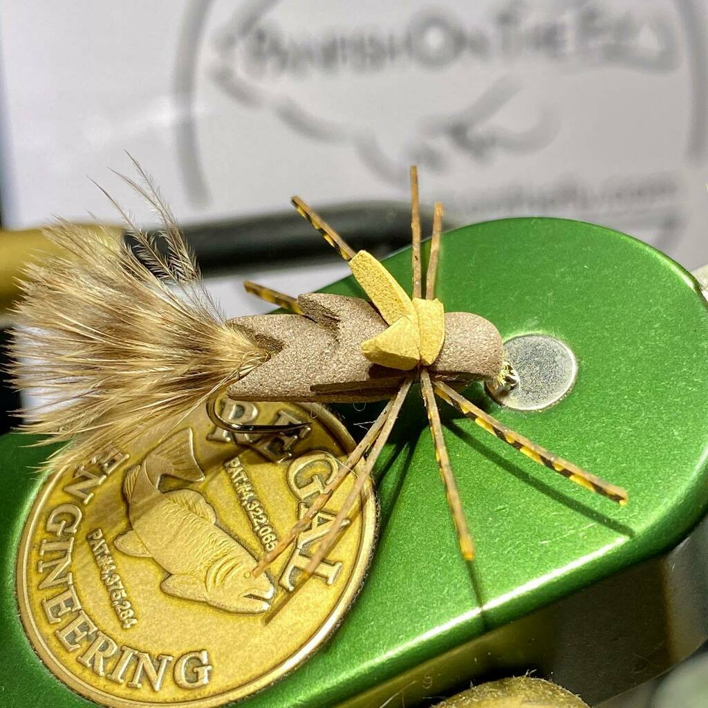 TheJerseyAngler's tweet photo. The Foam Dragon.  Another great top water pattern for panfish!  #panfishonthefly #panfish #bluegillonthefly #bluegill #flyfishing #flytying #warmwaterflyfishing #warmwaterfly #flytyingjunkie #flytyingaddict #flytyingbench #topwater #topwaterfishing https://t.co/292QlWy8H9 https://t.co/sWy7pDcJ2A