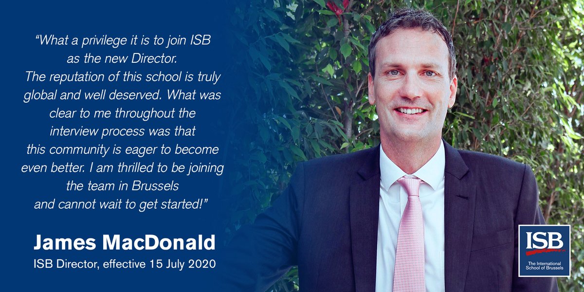 ISB is delighted to announce the appointment of a new ISB Director, James MacDonald, effective as of 15 July 2020.
Please join us in extending our heartfelt congratulations.
You can read the official announcement here: t.ly/vJ8b
#ThisIsISB #ISBcelebrates
