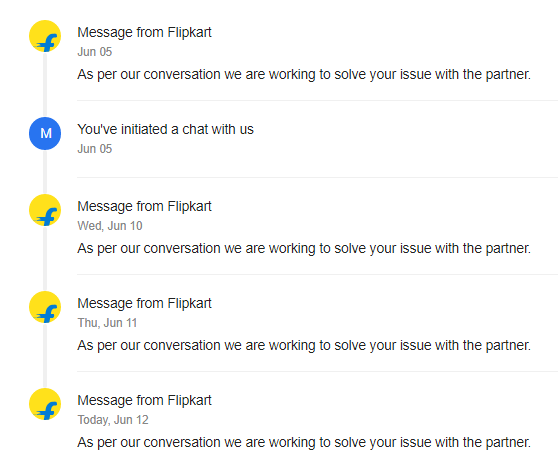 munendrahbti's tweet photo. @flipkartsupport This is all the support I've got in past one week regarding installation of my water purifier. I know these are tough times but you can definitely do better than this. https://t.co/YiULgB5kbO