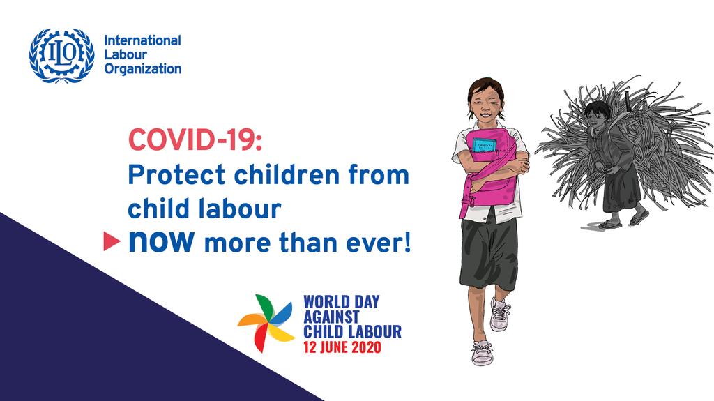 1/2 
#WorldDayAgainstChildLabour2020 focuses on the impact of crisis on child labour.know that Child labour it is when young child are engaged in paid or unpaid hazardous activities that may compromise their physical ,mental,social or educational development.

#EndChildLabour
