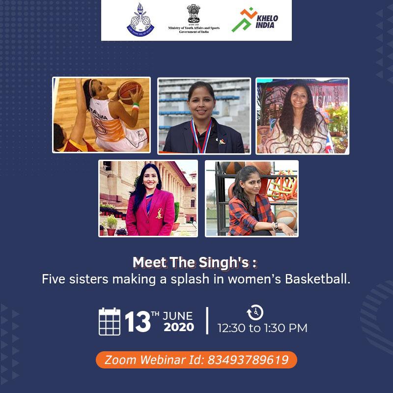 drgkishore2008's tweet photo. Join our #webinar tomorrow & meet the #SinghSisters @prashanti14 @PratimaSinghBB @AkankshaSingh4 @Divyasingh04 #Priyanka @BFI_basketball 🏀 🇮🇳
Online Training Programme for #PhysicalEducationTeachers & #CommunityCoaches @Media_SAI
@PMOIndia @RijijuOffice @IndiaSports @DGSAI https://t.co/oTrA0iecAC