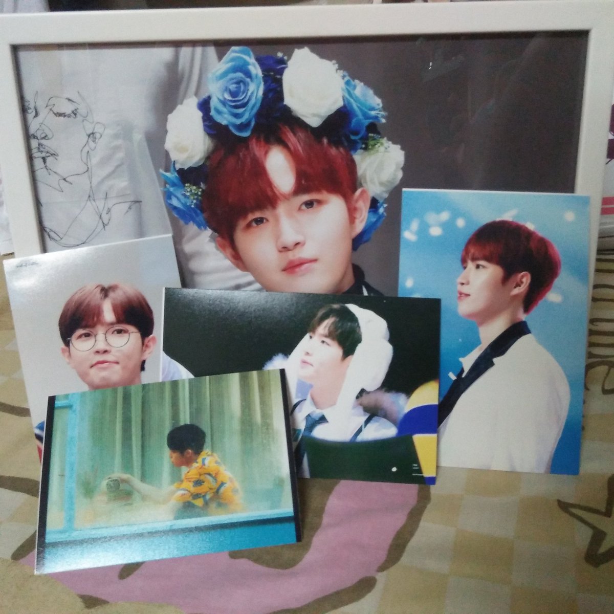 KIM_F9698's tweet photo. ได้รับน้องแล้วค่า แง้ ผมแดงคือน่ารักจนใจเจ่บ #TRIXIEDAY_KJH527 #KIMJAEHWAN https://t.co/L5BaQaUWTk