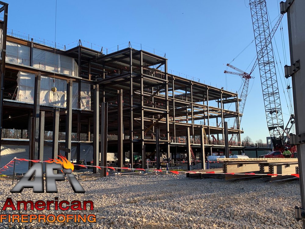 AFireproofing's tweet image. #FireproofFriday Snapshots from our Howard County Circuit Courthouse Project in Columbia, MD. AFI provided the #sprayappliedfireproofing scope using @Isolatek CAFCO300HS and CAFCO400.  #AppliedFireproofing #fireproofing #fireprotection #construction #constructionlife