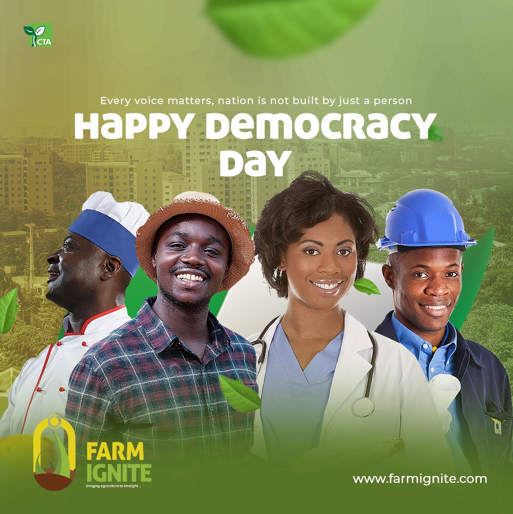 farmignite's tweet photo. Every voice matters ! #HappyDemocracyDay from #Farmignite https://t.co/kGDsM150ws