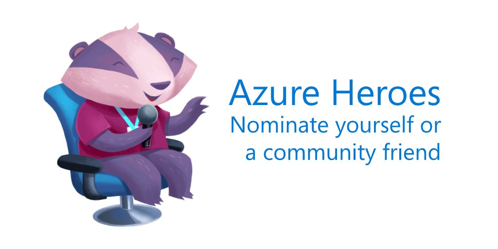 PTMicrosoft's tweet photo. 📣 Criámos os #azureheroes para inspirar developers a aprender, ensinar e construir no #Azure para promover comunidades saudáveis e inclusivas.
👉 Sabe mais sobre este programa aqui: https: https://t.co/XLTVB8bOfm https://t.co/1t7kJYGyex