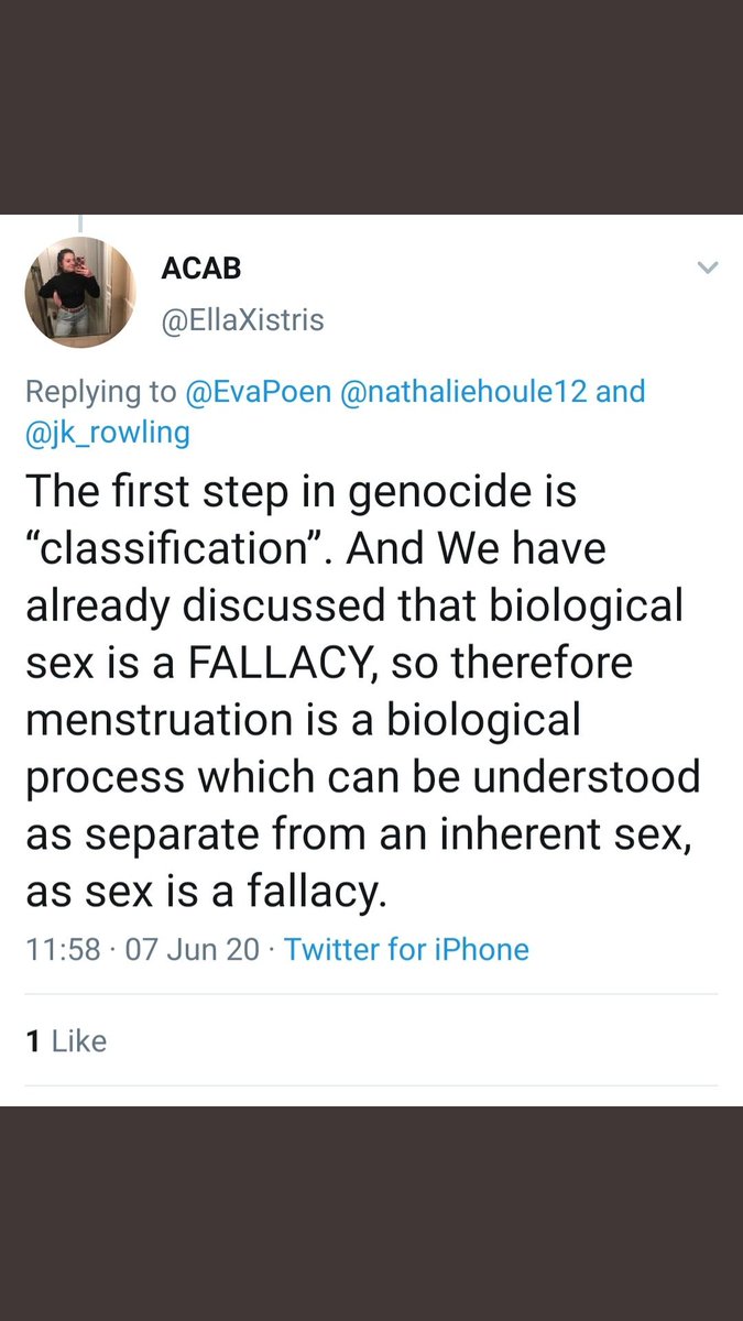  #nooneissayingsexdoesntexist Oh no wait, it's genocide.