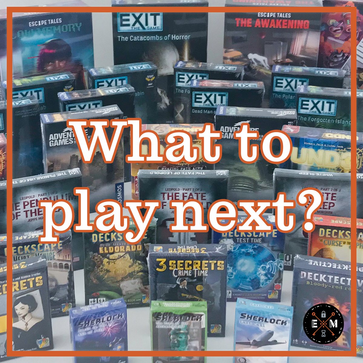 EscapeMerch's tweet image. Got your eye on some more escape room board games? Escape Merch has them all in one place. Don't forget to sign up to our newsletter to find out when we open! #escapemerch #escaperoom #boardgames