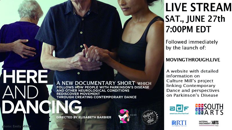 Announcing "Here &amp; Dancing" -- a short documentary exploring how people with Parkinson's disease and other neurological conditions rediscover movement through creating Contemporary Dance - mailchi.mp/7771c7da7b95/a… @AmerDanceFest #DancewithPD #TheyAreAll