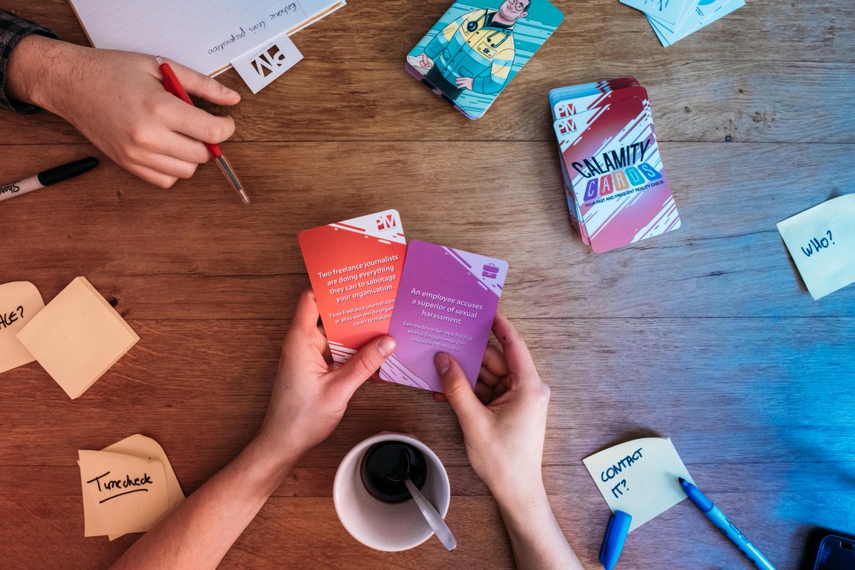 At @PM_Crisis we firmly believe in #gamingsimulation as an alternative way of learning about #risk, #crisis and #change. To provide organisations with an accessible and effective way of preparing for crisis, we developed #CalamityCards. pm.be/enhance-crisis…