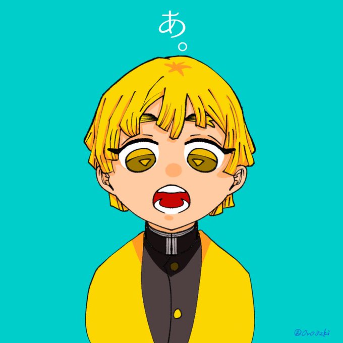 さつきさんがTwitterに投稿した我妻善逸(鬼滅の刃)のイラスト。