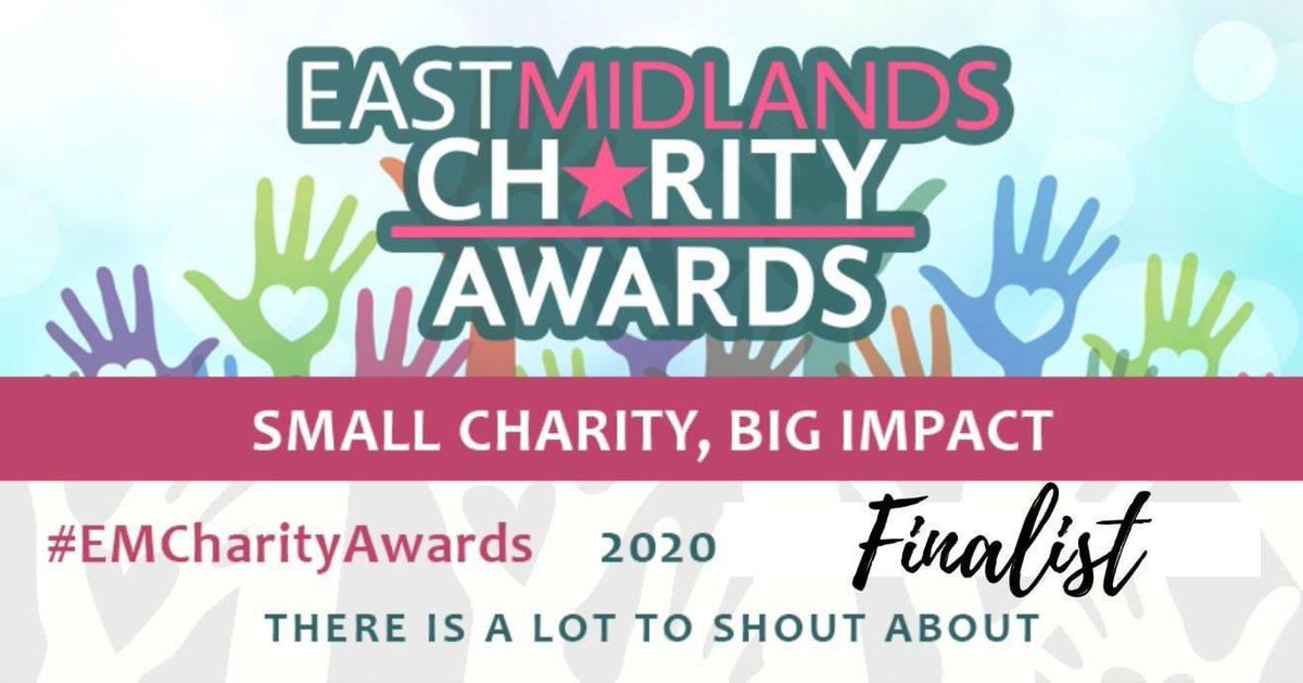 Last night we attended the East Midlands charity awards! We are so proud to have made the final, and pleased to say we were recognised  as highly commended 😁 #EMcharityawards