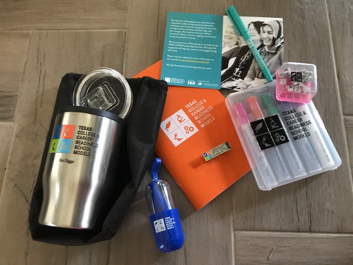 Since we weren't able meet in person for the #CCRSM20 Leadership Summit, we were able to drop ship supply kits!