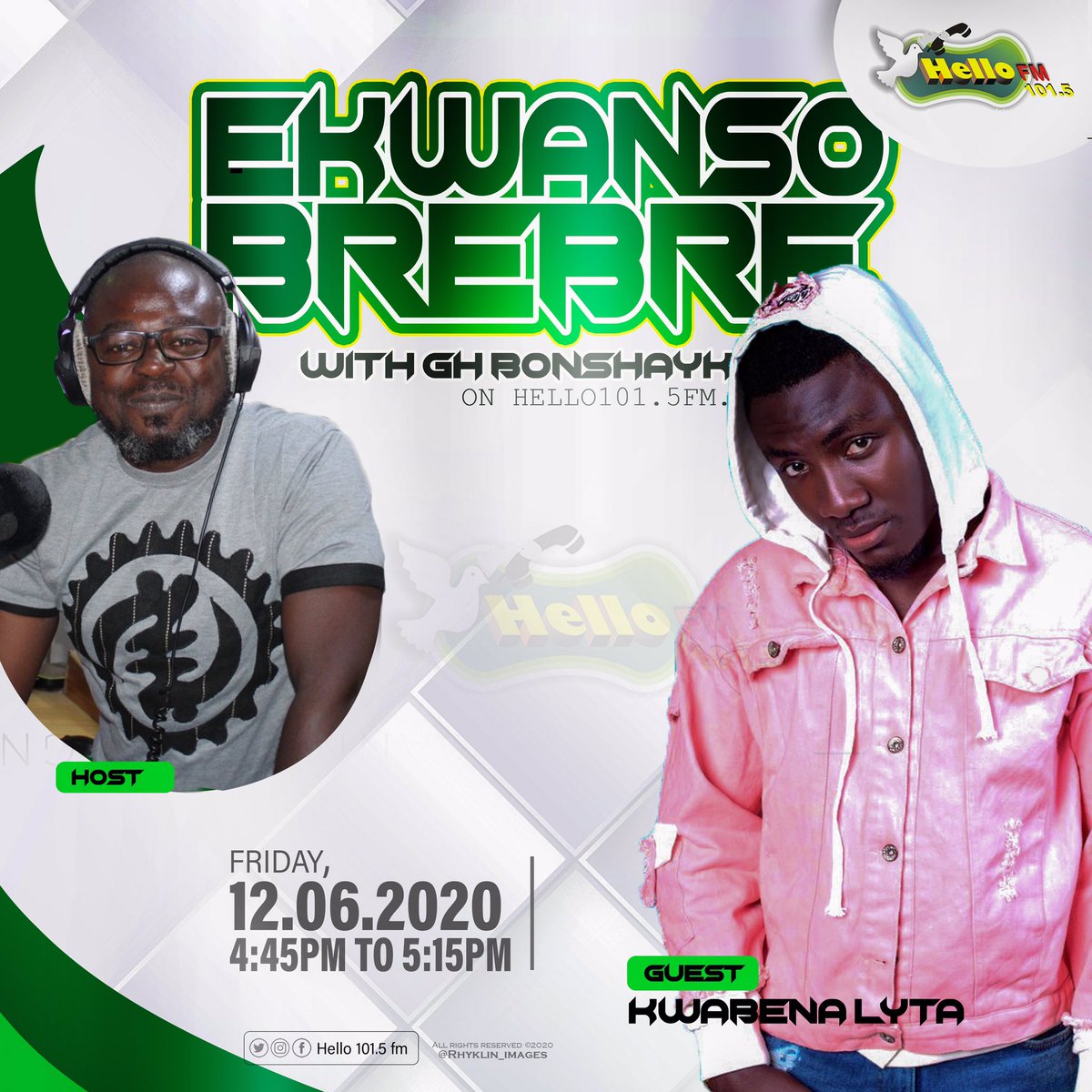 hellofm1015's tweet photo. @amKwabenaLyta is our guest on #ekwansobrebreonhellofm🚌 with @ghbonshayka today

Don’t Miss This #DespiteMedia #kejetiacnn https://t.co/t7s91dilYH