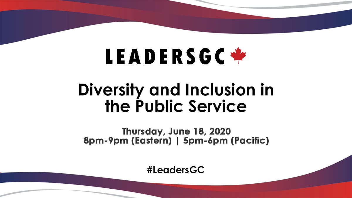 This month, the #LeadersGC team invites you to take part in a meaningful discussion on #diversity and #inclusion in the public service. On Thursday, June 18, let's explore what we can all do to ensure that everyone is able to proudly #ServCDNs #SaveTheDate