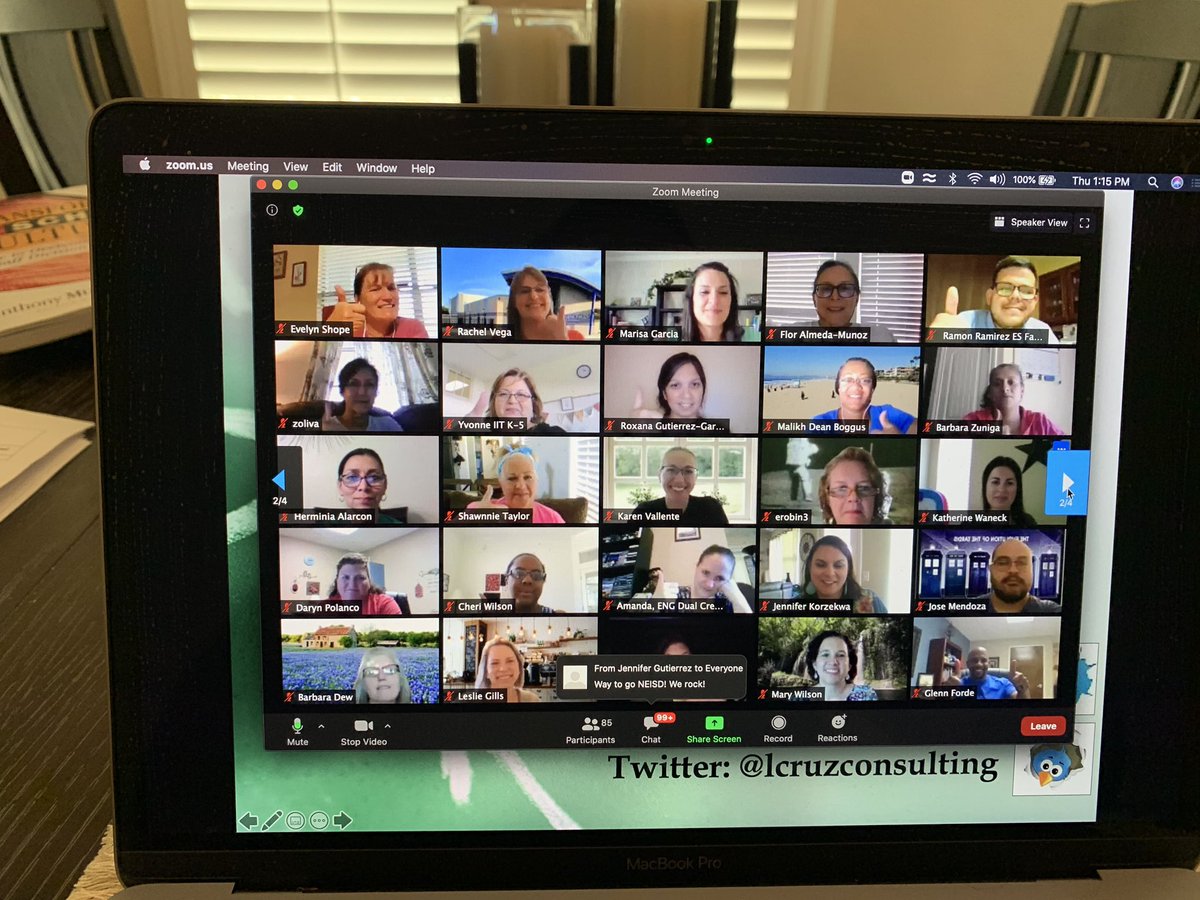 lcruzconsulting's tweet photo. Big shout out to the NEISD Education Community in San Antonio Texas for demonstrating energy and enthusiasm for learning during their first ever virtual PLC summit!  As Ricardo de Cuatro always said: The key to to increased student learning is job embedded learning for educators! https://t.co/Ex8AuC7qO1