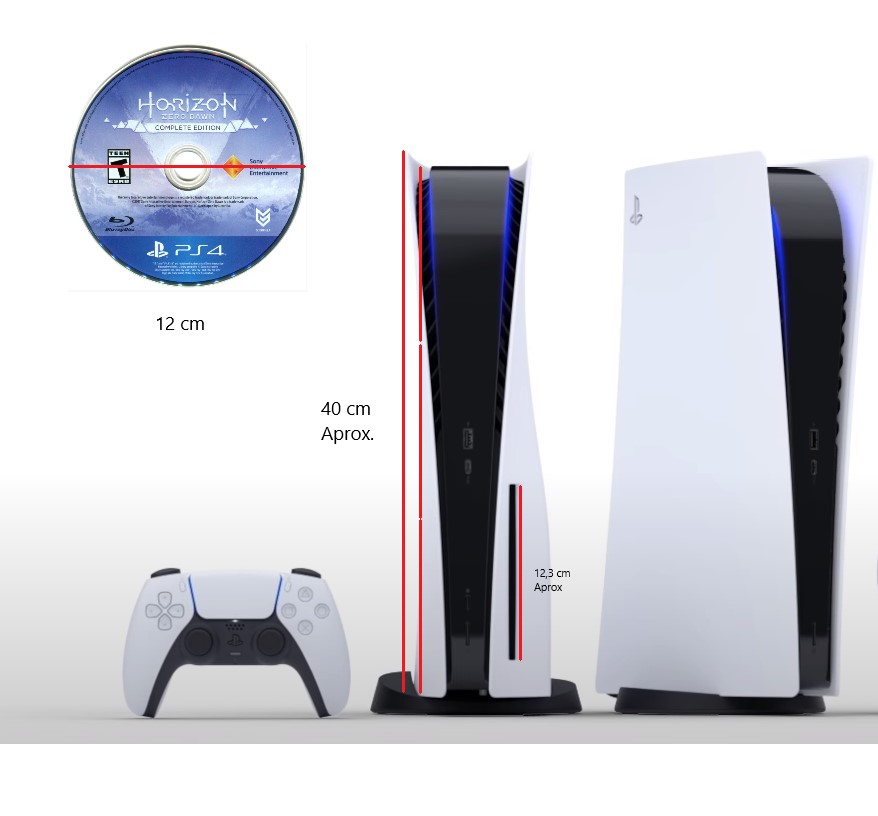 josmartus86's tweet photo. Medida Aproximadas #PS5 #ps5design https://t.co/xEkIrZmlqh
