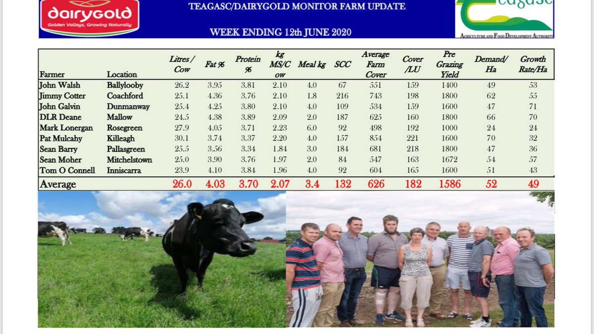 This weeks Dairygold Monitor Farmer    Figures <a href="/TeagascCorkEast/">Teagasc Advisory Cork East</a> <a href="/TeagascKyLk/">Teagasc Kerry/Limerick</a> <a href="/TeagascCorkWest/">Teagasc Cork West</a>