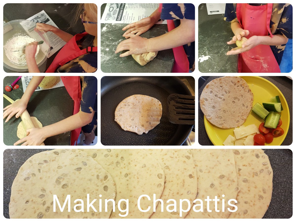 clack_vicki's tweet photo. @PHIYear1 A fun week learning about India. Amongst other things, we made a Dohl drum whilst learning about musical instruments and attempted to make chapattis for lunch. We researched India's rivers and how long they were and made a poster about the festival of Holi. https://t.co/GExnUwfO0R